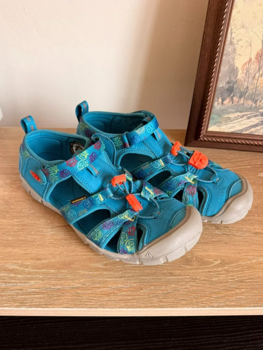 Big Boy Keen Seacamp II in Smokey Bear Fjord Blue Sandal Water Shoes 5